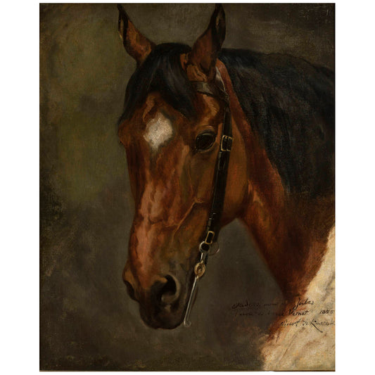 Vintage Horse Print Giclée Art – Antique Equestrian Artwork on Canvas & Archival Paper