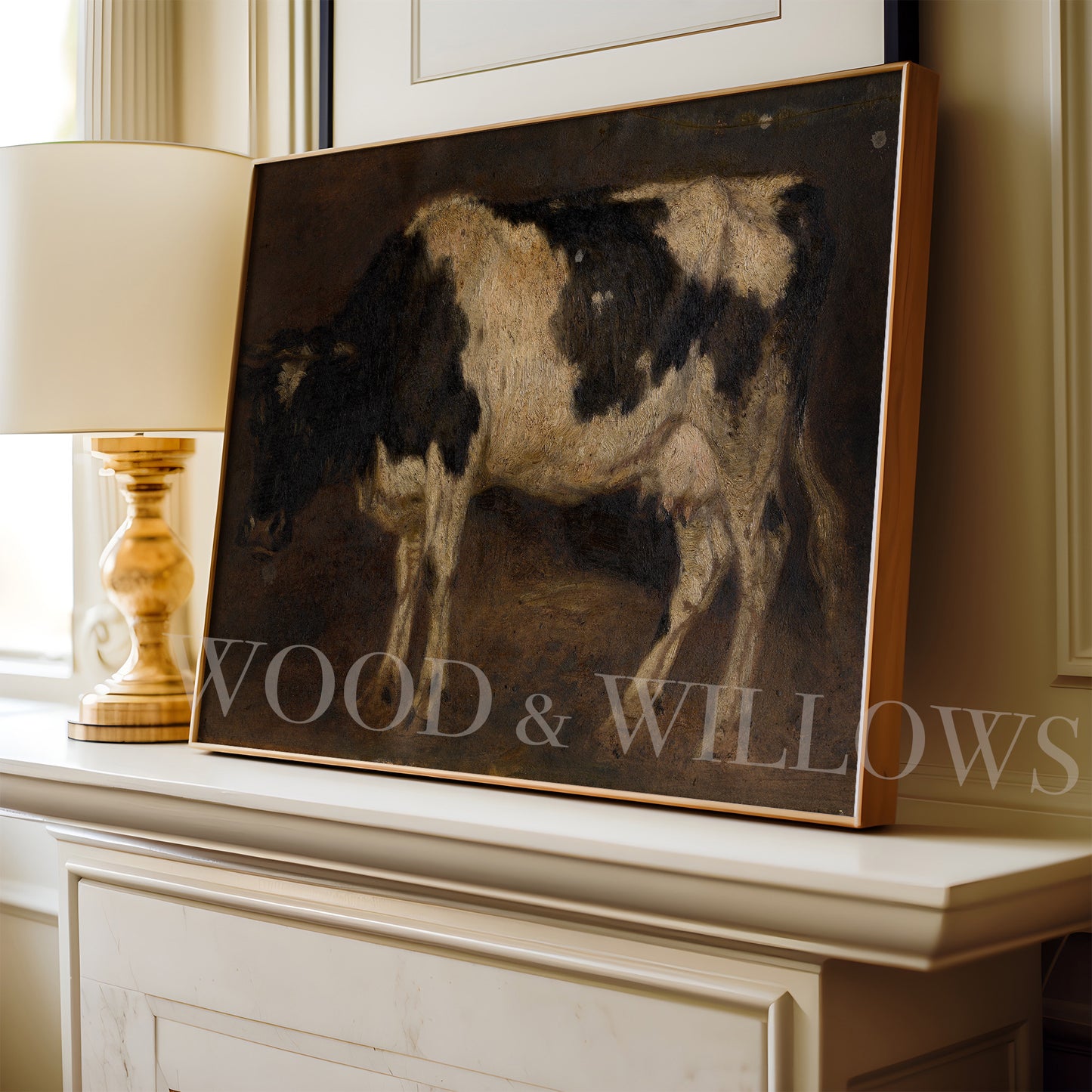 Vintage Cow Artwork – Fine Art Print