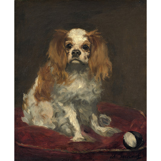 Vintage King Charles Spaniel Print – Antique Dog Artwork Giclée on Canvas & Archival Paper