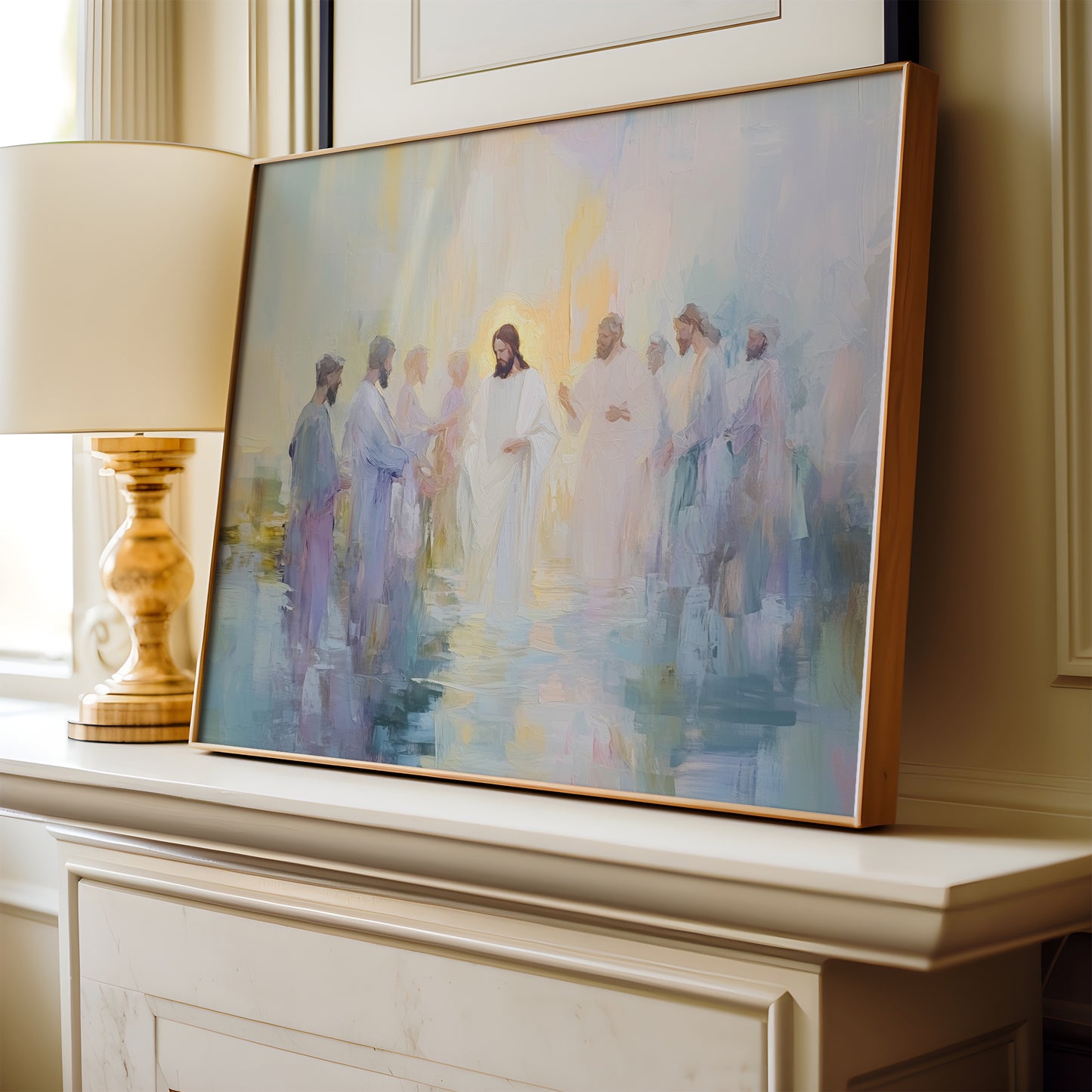 Jesus Being Baptized - Christian Artwork