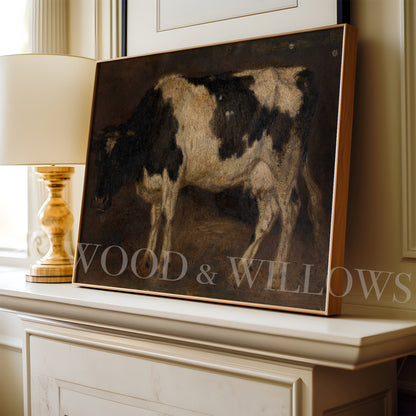 Vintage Cow Artwork – Fine Art Print