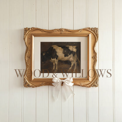 Vintage Cow Artwork – Fine Art Print