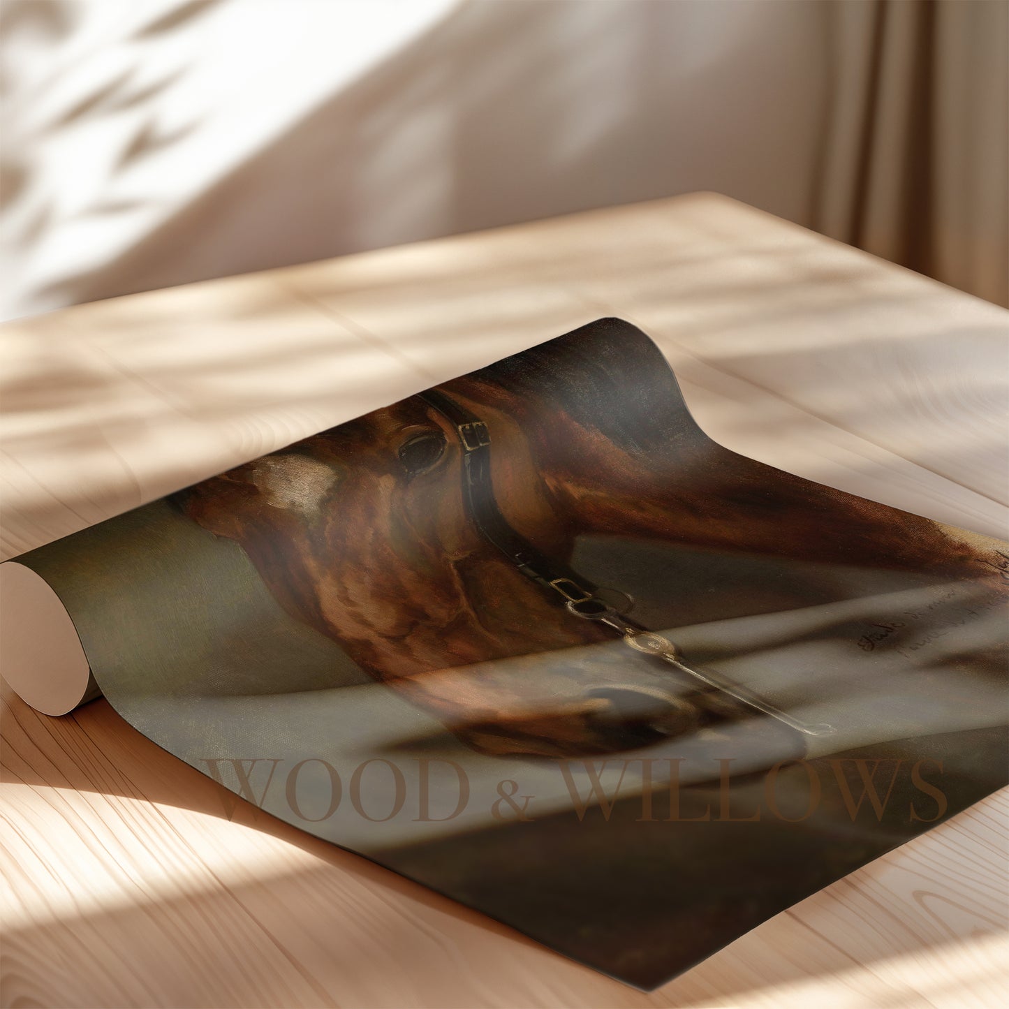 Vintage Horse Print Giclée Art – Antique Equestrian Artwork on Canvas & Archival Paper