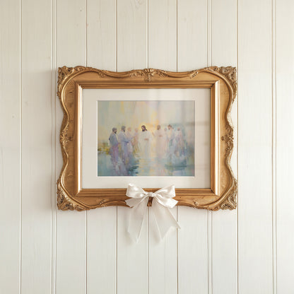 Jesus Being Baptized - Christian Artwork