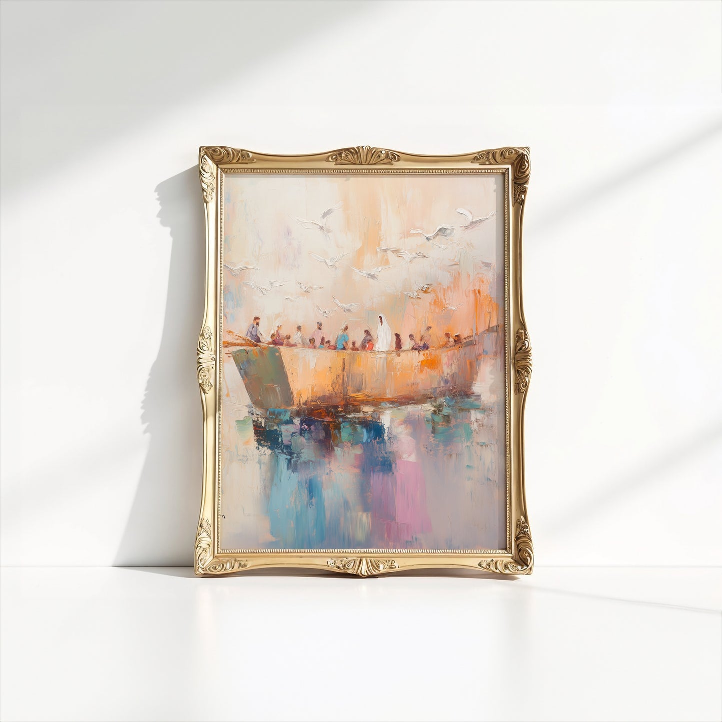 Modern Noah’s Ark Christian Wall Art – Faith-Inspired Decor for Your Home